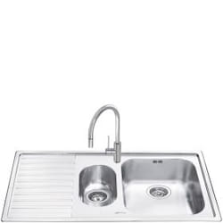 Smeg LL102S-2 évier Rectangulaire Acier inoxydable
