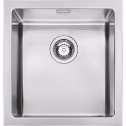 Smeg VQR40, Evier à poser, Rectangulaire, Acier inoxydable, Acier inoxydable, 1 bols, Rectangulaire