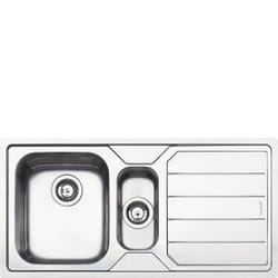 Smeg LFB102 évier Evier à poser Rectangulaire Acier inoxydable