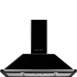 Smeg KT110BLE hotte Montée au mur Noir 820 m³/h A