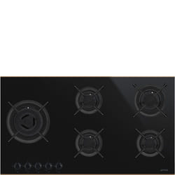 Smeg PV695LCNR plaque Noir, Cuivre Intégré Gaz 5 zone(s)