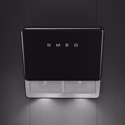 Smeg KFAB75BL hotte Montée au mur Noir 797 m³/h A+