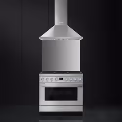 Smeg CPF9GMX four et cuisinière Gaz Acier inoxydable A+