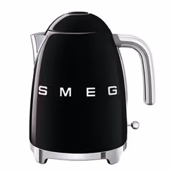 Smeg KLF03BLEU, 1,7 L, 2400 W, Noir, Plastique, Acier inoxydable, Indicateur de niveau d'eau, Arrêt de sécurité en cas de sur ...
