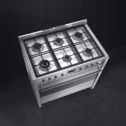 Smeg A1-9 four et cuisinière Gaz Acier inoxydable A+