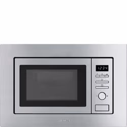 Smeg FMI017X, Intégré, Micro-ondes grill, 20 L, 800 W, Boutons, Rotatif, Acier inoxydable