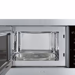 Smeg FMI325X micro-onde Intégré Micro-ondes grill 25 L 900 W Noir, Acier inoxydable