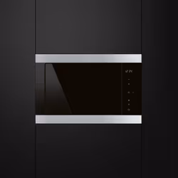 Smeg FMI325X micro-onde Intégré Micro-ondes grill 25 L 900 W Noir, Acier inoxydable