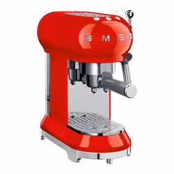 Smeg ECF01RDEU, Machine à expresso, 1 L, Café moulu, 1350 W, Rouge