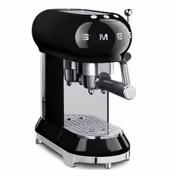 Smeg ECF01BLEU, Machine à expresso, 1 L, Café moulu, 1350 W, Noir
