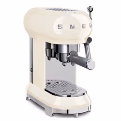 Smeg ECF01CREU, Machine à expresso, 1 L, Café moulu, 1350 W, Crème