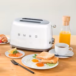 Smeg TSF01WHEU Grille-Pain 2 Fentes 950 W Blanc Acier - Vue supplémentaire 4