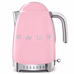 Smeg KLF04PKEU, 1,7 L, 2400 W, Rose, Plastique, Acier inoxydable, Thermostat réglable, Indicateur de niveau d'eau