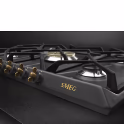 Smeg Coloniale SRV876AOGH plaque Anthracite Intégré 68.5 cm Gaz 5 zone(s)