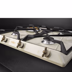 Smeg Coloniale SRV864POGH plaque Crème Intégré 60 cm Gaz 4 zone(s)