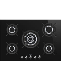 Smeg PV375CN plaque Noir Intégré Gaz 5 zone(s)