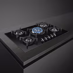 Smeg PV375CN plaque Noir Intégré Gaz 5 zone(s)