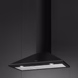 Smeg KSED95NEE hotte Monté au mur Noir 595 m³/h B