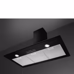 Smeg KSED95NEE hotte Monté au mur Noir 595 m³/h B