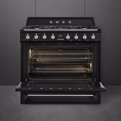 Smeg TR90BL9 four et cuisinière Gaz Noir A