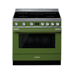 Smeg CPF9IPOG four et cuisinière Plaque avec zone à induction Olive A+