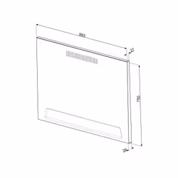 Smeg KIT1TR103 pièce et accessoire de cuisson Dosseret anti-éclaboussures