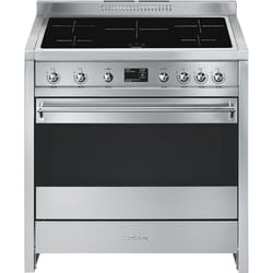 Smeg A1PYID-9 four et cuisinière Plaque avec zone à induction Acier inoxydable A+