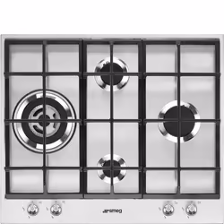 Smeg PX164L, Acier inoxydable, Intégré, Gaz, Acier inoxydable, 4 zone(s), 4 zone(s)
