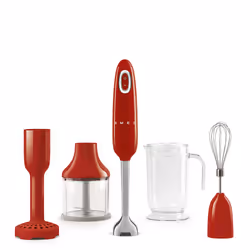 Smeg HBF02RDEU, Mélangeur par immersion, 1,5 m, 700 W, Rouge
