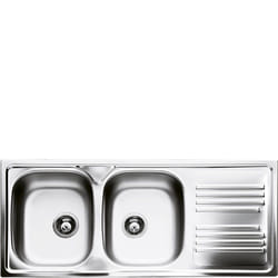 Smeg LYP116D évier Evier encastré Rectangulaire Acier inoxydable