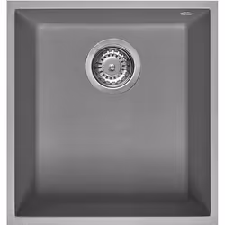 Smeg VZUM40CT, Evier encastré, Rectangulaire, Synthétique, Gris, 1 bols, Rectangulaire