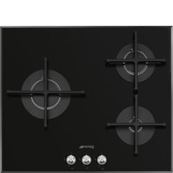 Smeg PV163N2 plaque Noir Intégré Gaz 3 zone(s)