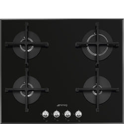 Smeg Linea PV164N2 plaque Noir Intégré 60 cm Gaz 4 zone(s)