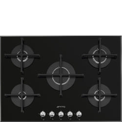 Smeg Linea PV175N2 plaque Noir Intégré 72 cm Gaz 5 zone(s)