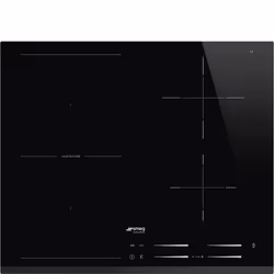 Smeg Universal SI1M7643B, Noir, Intégré, 60 cm, Plaque avec zone à induction, Verre, 4 zone(s)
