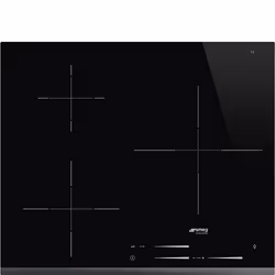 Smeg Universal SI7633B, Noir, Intégré, 60 cm, Plaque avec zone à induction, Verre, 3 zone(s)