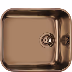 Smeg UM45RA2, Evier encastré, Rectangulaire, Acier inoxydable, Marron, 1 bols, Rectangulaire