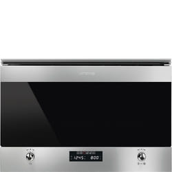 Smeg MP322X1 micro-onde Intégré Micro-onde combiné 22 L 850 W Noir, Acier inoxydable