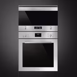 Smeg MP322X1 micro-onde Intégré Micro-onde combiné 22 L 850 W Noir, Acier inoxydable - Vue supplémentaire 4