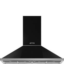 Smeg KPF12BL hotte Monté au mur Noir 777 m³/h A+