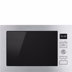 Smeg FMI425X, Intégré, Micro-ondes grill, 25 L, 900 W, Boutons, Rotatif, Acier inoxydable