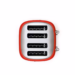 Smeg TSF03RDEU grille-pain 6 4 part(s) 2000 W Rouge - Vue supplémentaire 4
