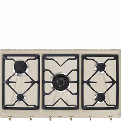 Smeg SRV896AVOGH2, Avoine, Intégré, Gaz, 5 zone(s), 5 zone(s), Large