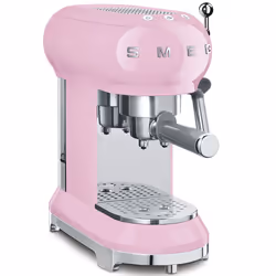 Smeg ECF01PKEU, Machine à expresso, 1 L, Café moulu, 1350 W, Rose