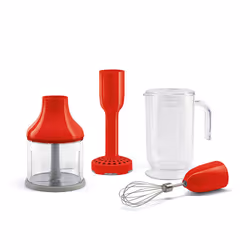 Smeg HBAC01RD, Ensemble d’attaches, Acier inoxydable, 0,5 L, Acier inoxydable, En forme de S, Rouge, Acier inoxydable, Transp ...