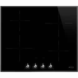 Smeg Classic SI364BM, Noir, Intégré, 60 cm, Plaque avec zone à induction, Verre, 4 zone(s)