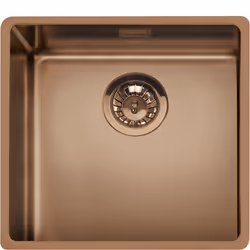 Smeg VSTR50CUX, Evier encastré, Rectangulaire, Acier inoxydable, Cuivre, 1 bols, Rectangulaire