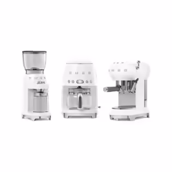Smeg CGF01WHEU appareil à moudre le café 150 W Blanc