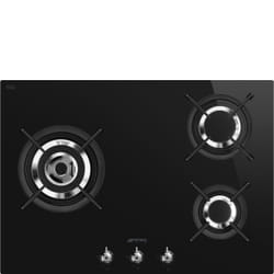 Smeg Classic PV373LCN plaque Noir Intégré 70 cm Gaz 3 zone(s)