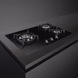 Smeg Classic PV373LCN plaque Noir Intégré 70 cm Gaz 3 zone(s)